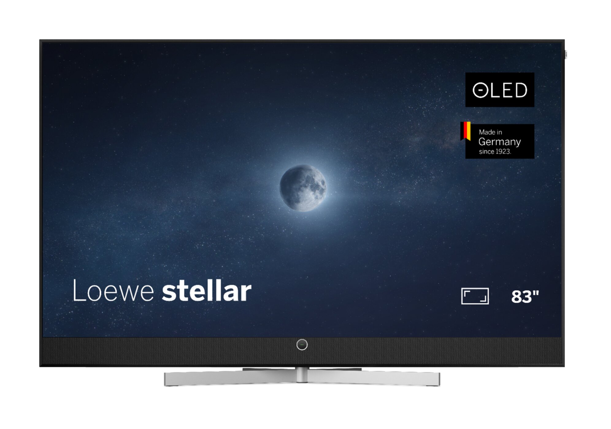 Loewe stellar 83 dr+ VIDAA alu black + black – 83 Zoll OLED-TV