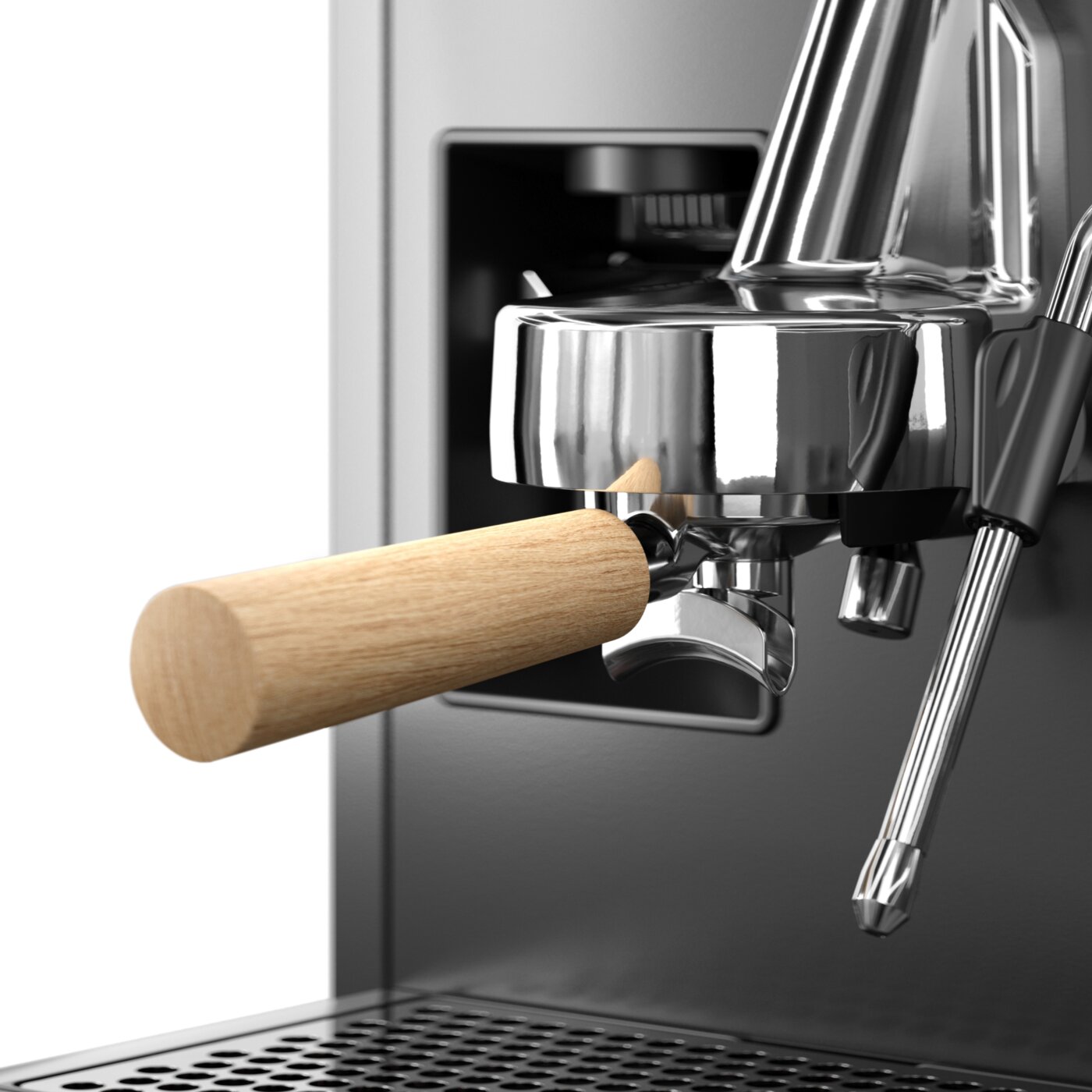 Loewe aura.pure – Siebträger-Espressomaschine mit Mahlwerk – Bild 2